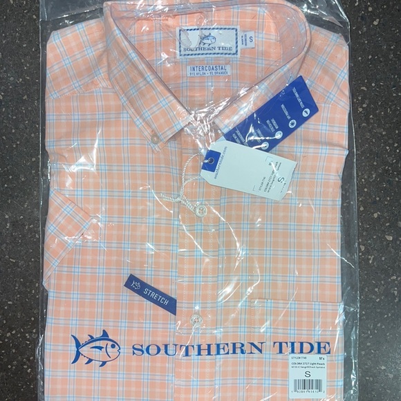 Southern Tide Mens Intercoastal Sportshirt UPF protection- New With Tags - Picture 4 of 6